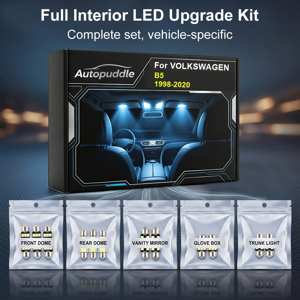 AutoGlim Volkswagen B5 LED Interior Light Kit - product main image