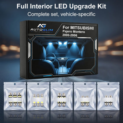 2000-2006 Mitsubishi Pajero Montero LED Interior Light Kit - Canbus Error Free