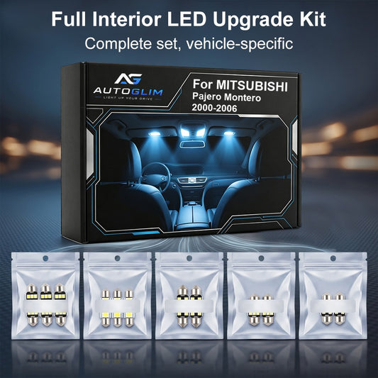 2000-2006 Mitsubishi Pajero Montero LED Interior Light Kit - Canbus Error Free