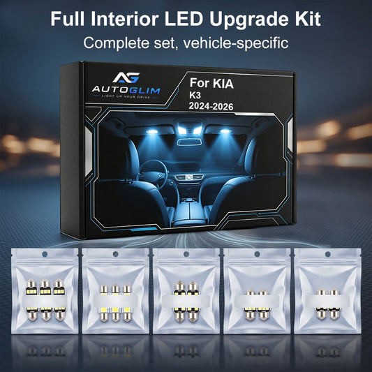 2024-2026 Kia K3 LED Interior Light Kit (10-Piece) - Canbus Error Free