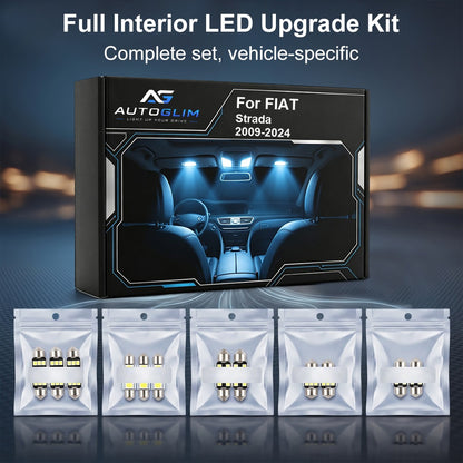 2009-2024 Fiat Strada LED Interior Light Kit - Canbus Error Free