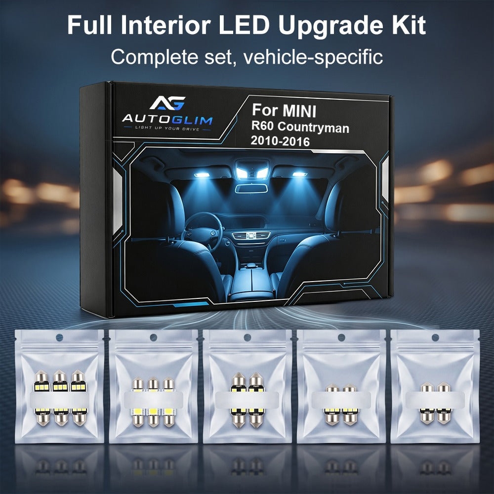 2010-2016 MINI R60 Countryman LED Interior Light Kit (14-Piece) - Canbus Error Free