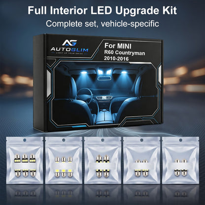 2010-2016 MINI R60 Countryman LED Interior Light Kit (14-Piece) - Canbus Error Free
