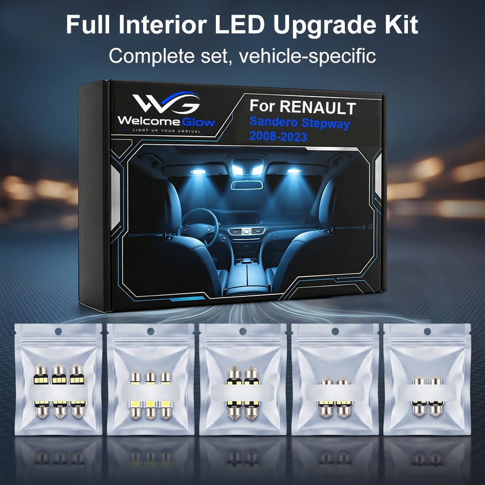 AutoGlim Renault Sandero Stepway LED Interior Light Kit (9 - specification