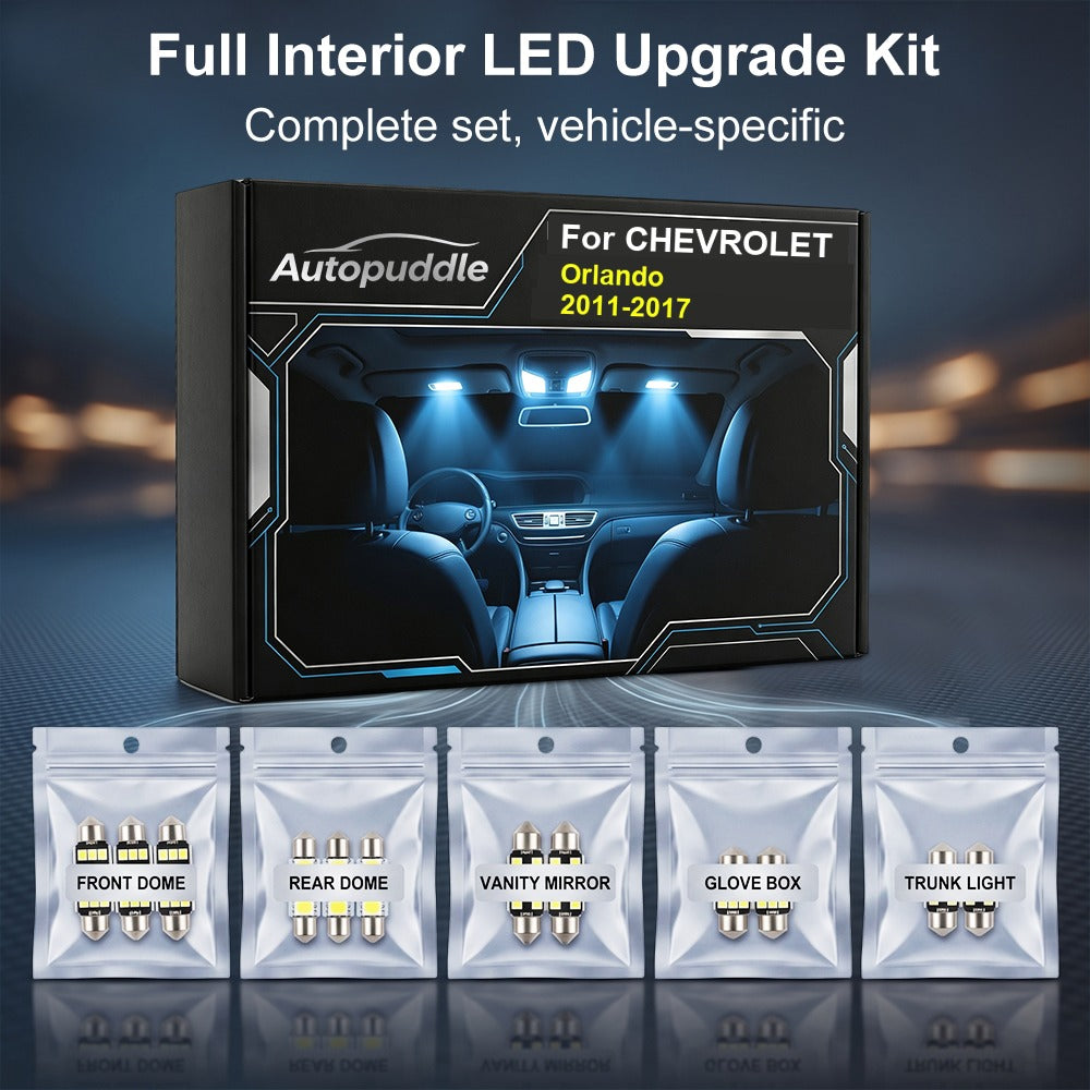 AutoGlim Chevrolet Orlando LED Interior Light Kit (13 - product image