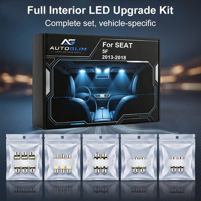 2006-2012 Seat 1P LED Interior Light Kit (13-Piece) - Canbus Error Free