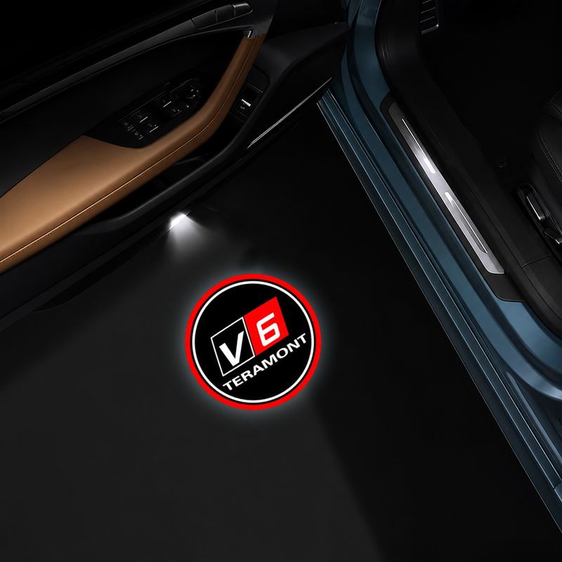 AutoGlim Volkswagen Compatible Car Door Puddle Lights - in-car effect