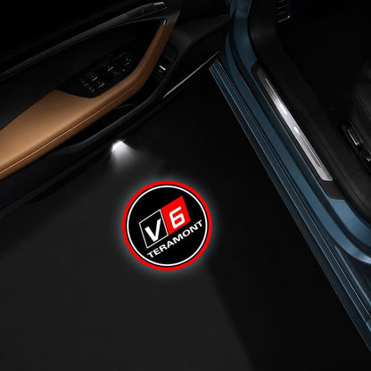 AutoGlim Volkswagen Compatible Car Door Puddle Lights - in-car effect