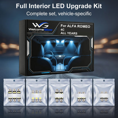 AutoGlim Alfa Romeo 4C LED Interior Light Kit (4 - product main image