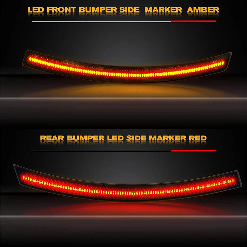 For Chevrolet Chevy Corvette C7 2014-2019 Smoked Lens Side