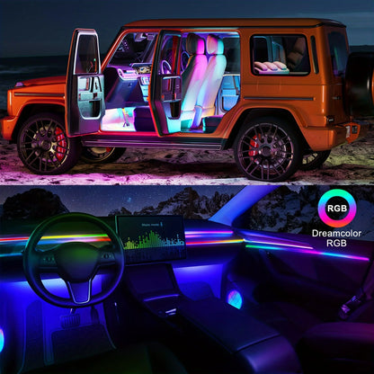 For BMW Audi Tesla Honda Toyota In Neon Ambient RGB Colors