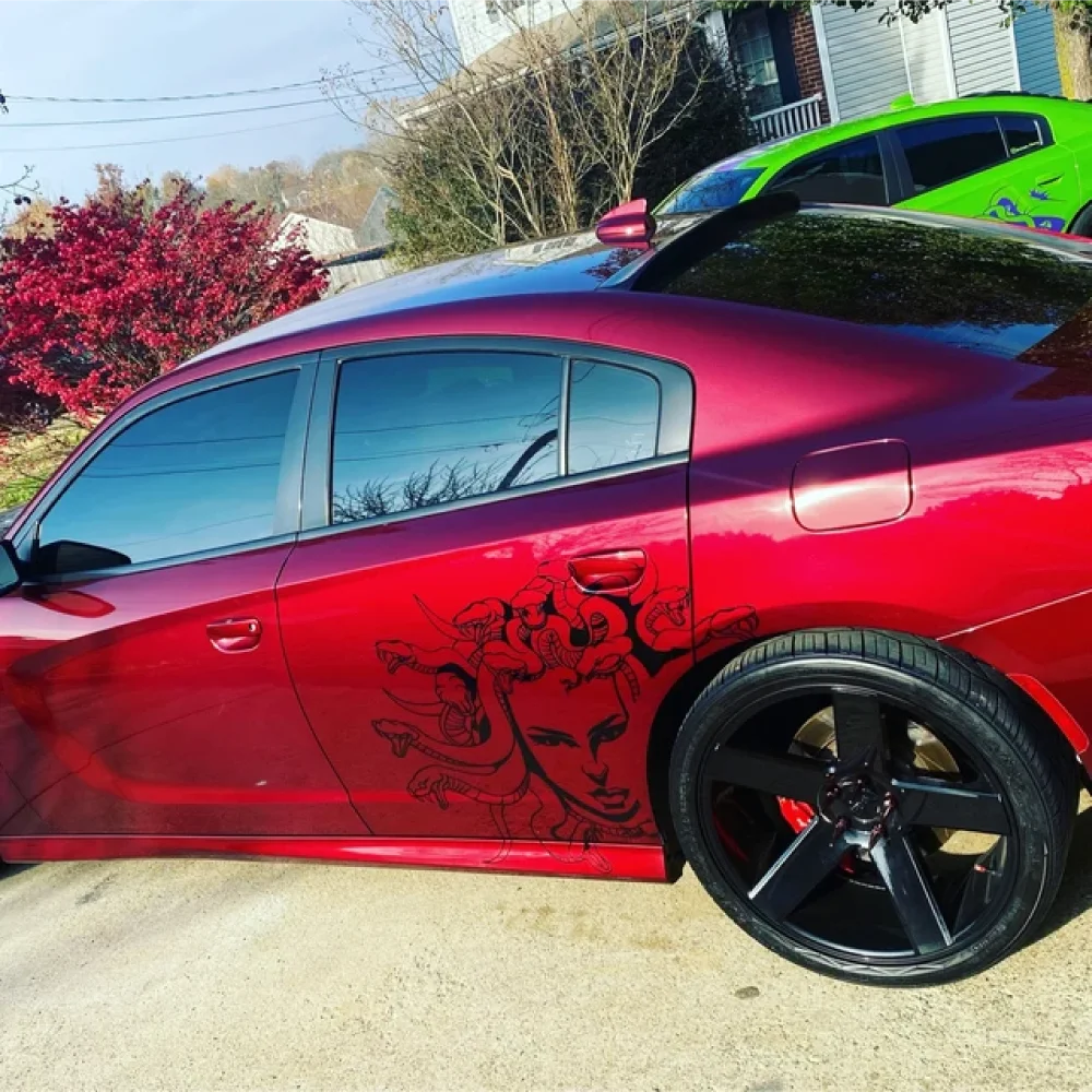 Medusa Design Vinyl Cut Sticker Body Door Hood Exterior
