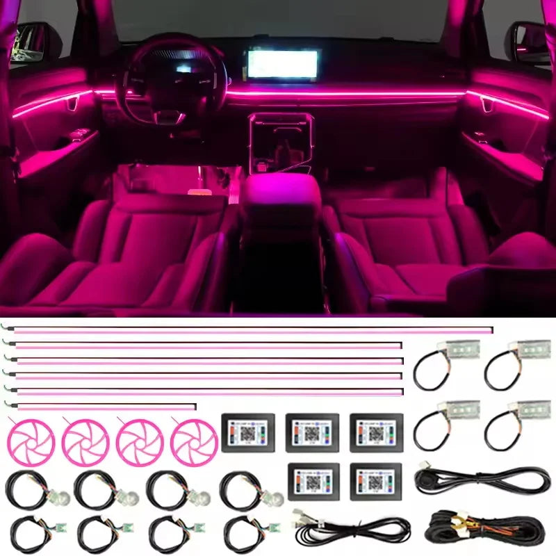 For BMW Color RGB Symphony Ambient Interior Strip Atmosphere