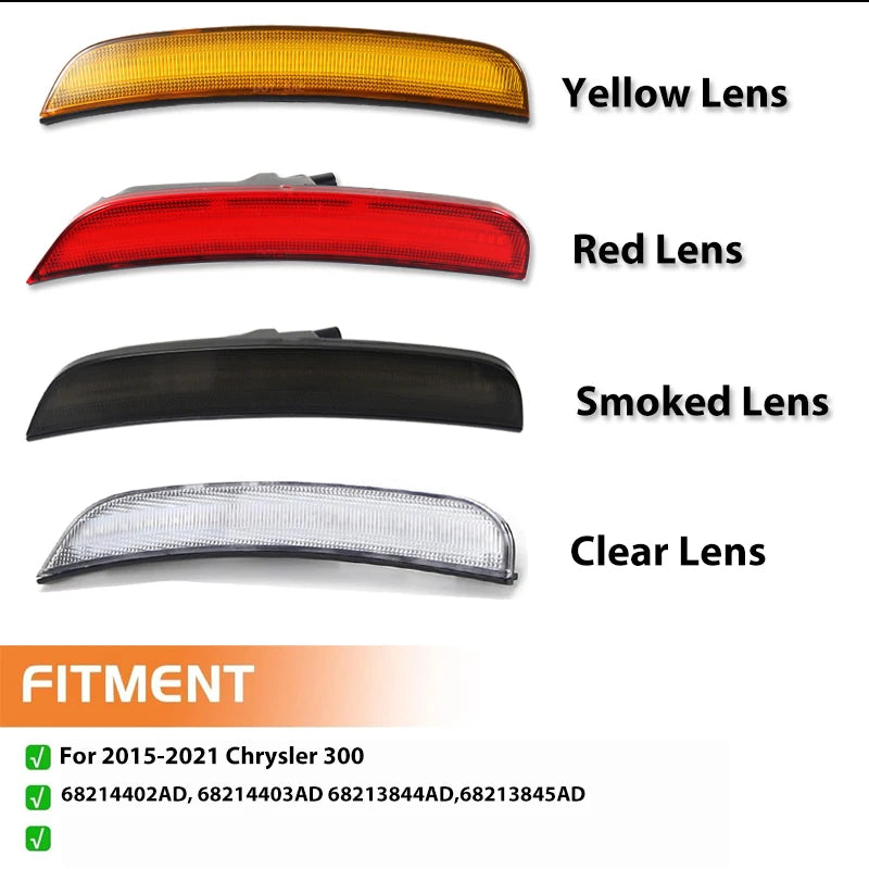 For Chrysler 300 Front Rear Bumper Side Fender Marker Parking