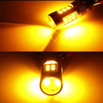 For Front Turn Signal Lights 7507 Ijdm Power Amber Yellow Error