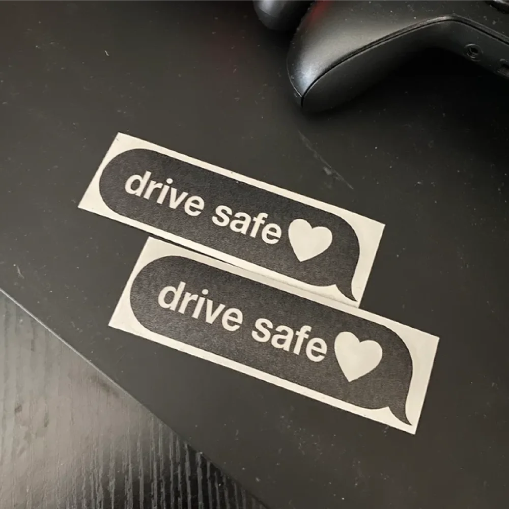 Drive Safe Decal Mirror Window Bumper Sticker Waterproof Decor