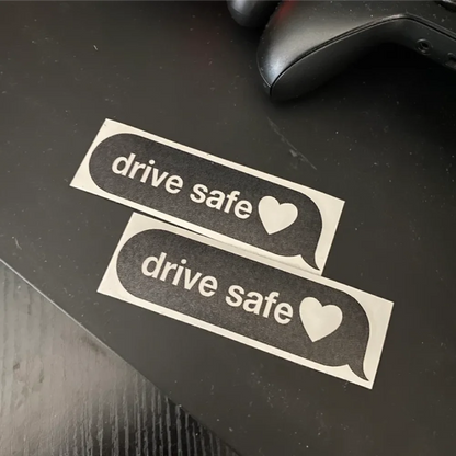 Drive Safe Decal Mirror Window Bumper Sticker Waterproof Decor