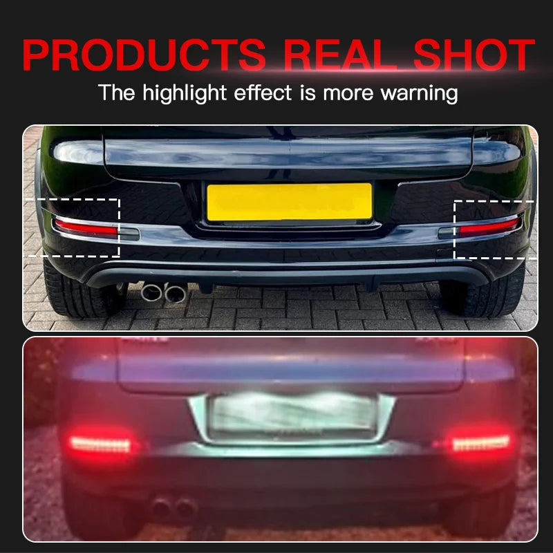 For VW Volkswagen Tiguan 5N 2008-2017 2X Rear Bumper Reflectors