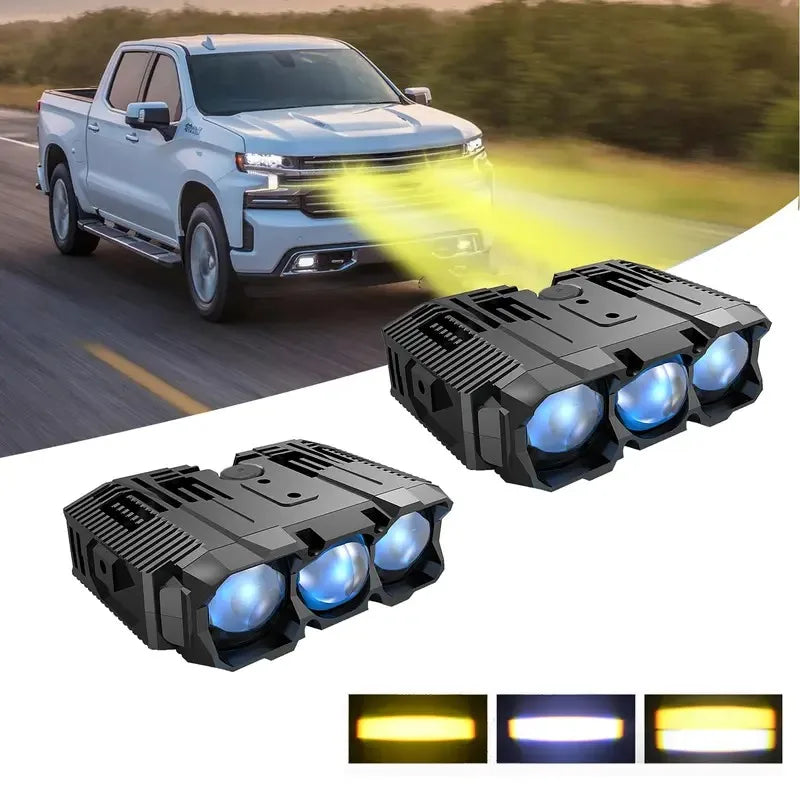 Pack Front Grill Auxiliary White Amber Hi Lo Beam