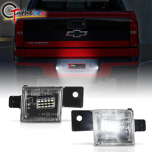 For Chevrolet Colorado Silverado GMC Canyon 2PCS License Plate