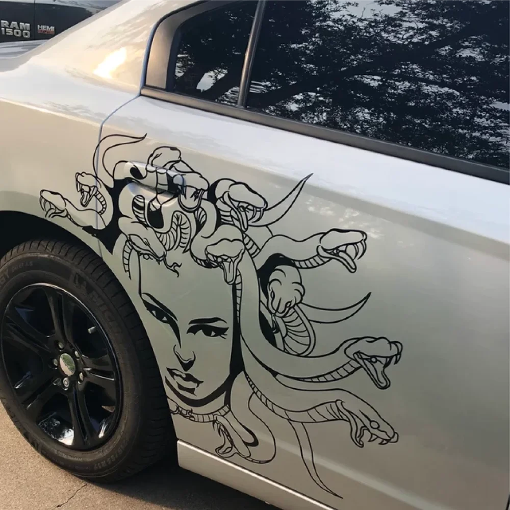 Medusa Design Vinyl Cut Sticker Body Door Hood Exterior