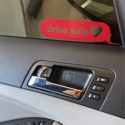Drive Safe Decal Mirror Window Bumper Sticker Waterproof Decor
