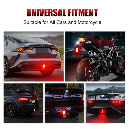 12V 15LED Brake Pilot F1 Rear Tail Flash Warning