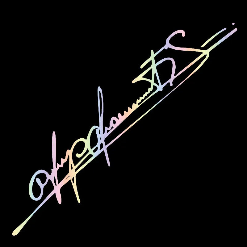 Personalized Sticker Schumacher Art Signature Eyebrows die-cut