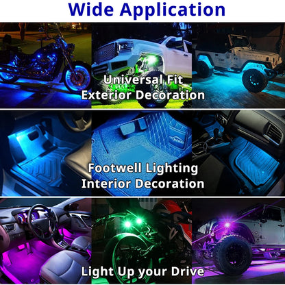 Remote Control RGB Strobe Wireless Rechargeable Footwell