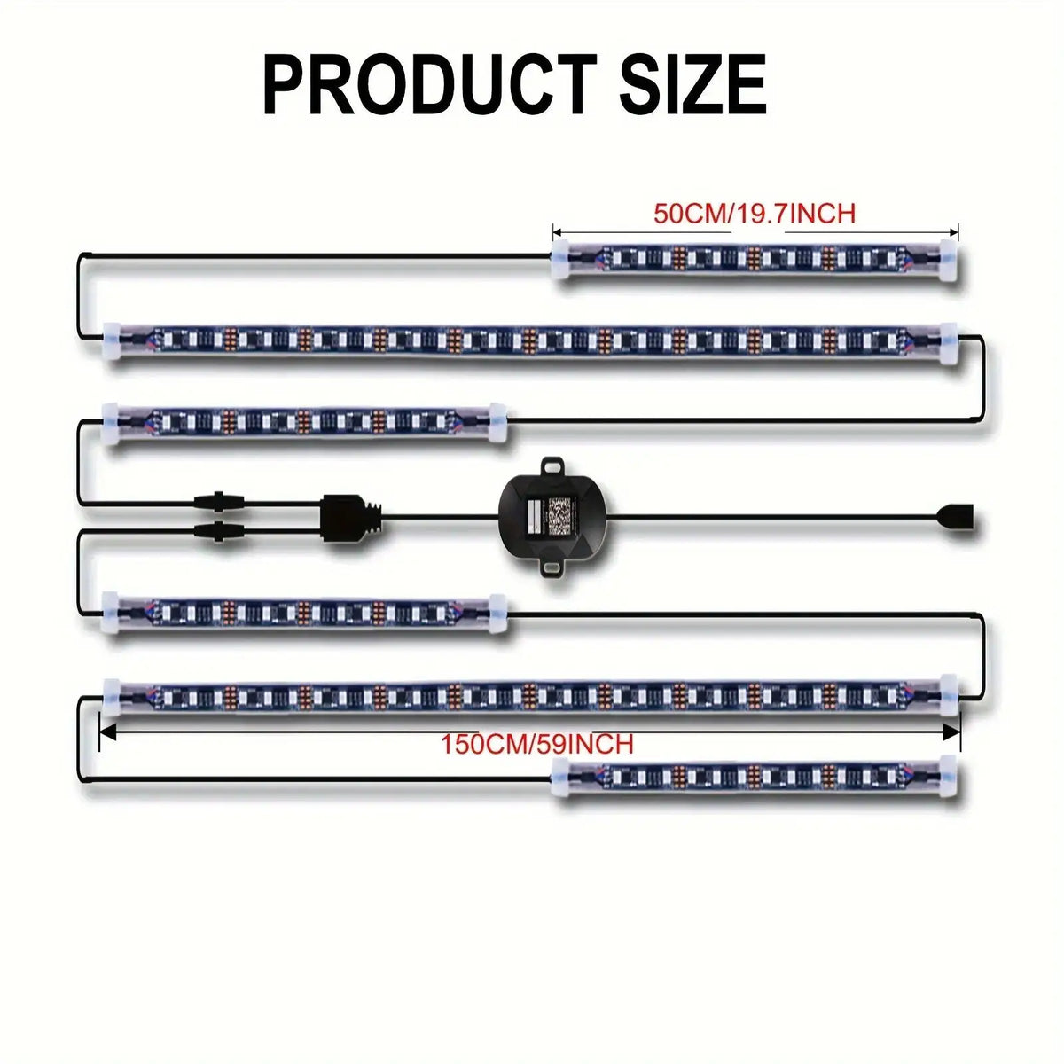 Unionlux Underglow RGB Flow Strip 6PCS Rgbic Smart Million