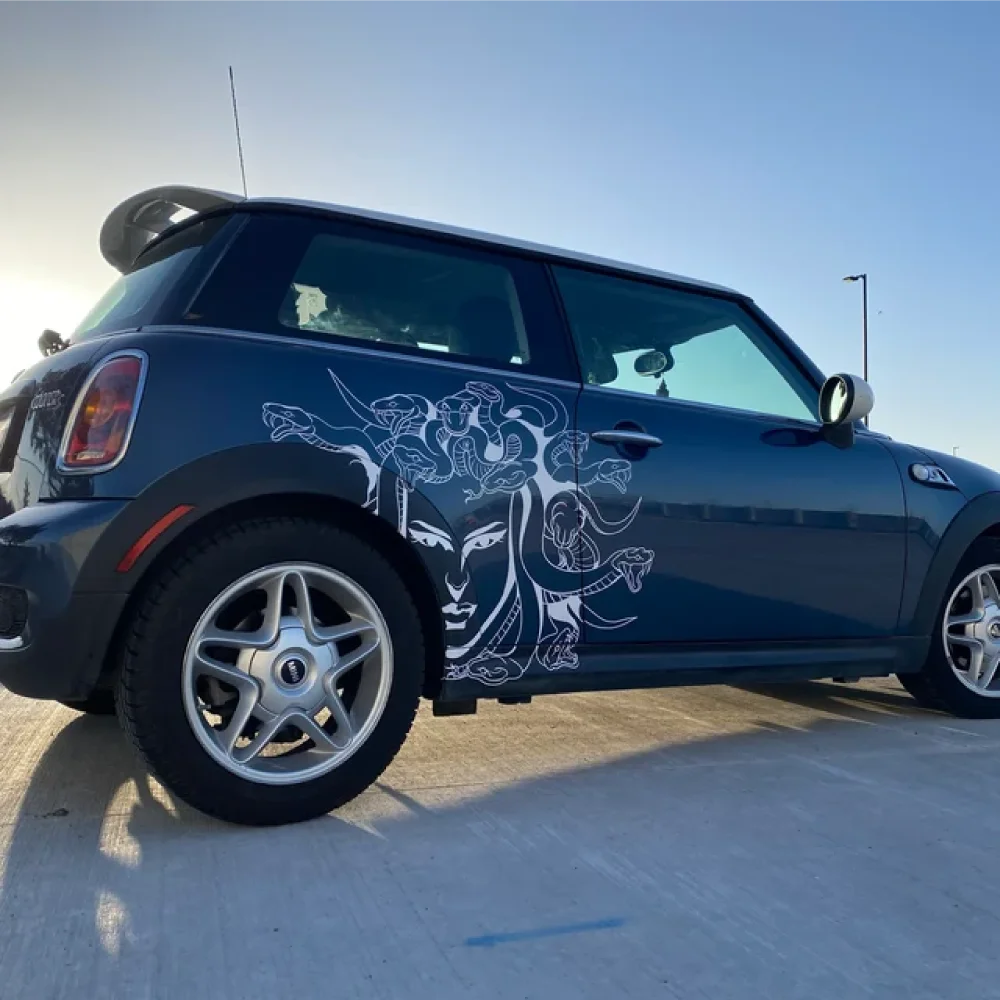 Medusa Design Vinyl Cut Sticker Body Door Hood Exterior