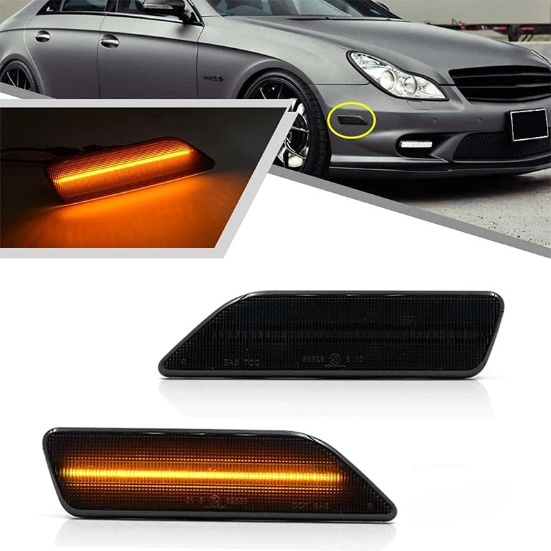 For Mercedes Benz CLS-Class W219 C219 2006-2011 2PCS Bumper Turn