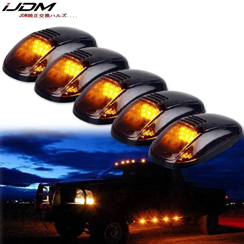 5PCS Cab Roof Running Marker Truck SUV 4X4 Dc