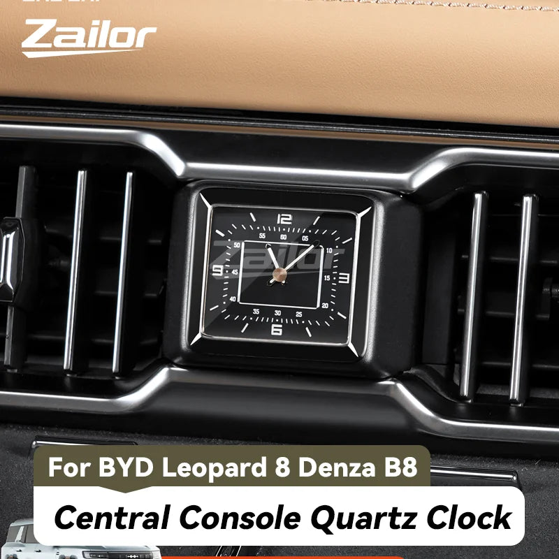 For BYD Leopard 8 Denza B8 Central Console Quartz Clock Air Vent