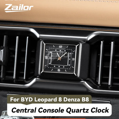 For BYD Leopard 8 Denza B8 Central Console Quartz Clock Air Vent