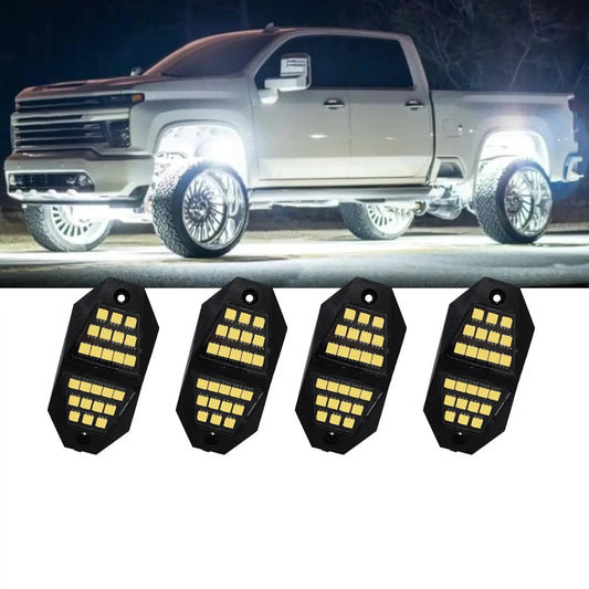 White Rock Trucks 4pods 210-degree Wide Angle 6000K Pure