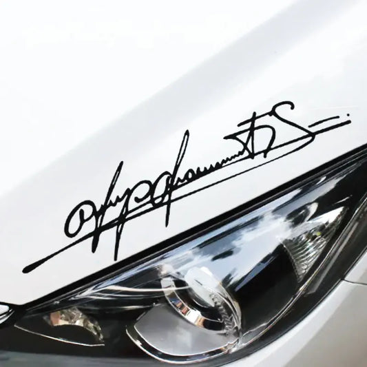 Personalized Sticker Schumacher Art Signature Eyebrows die-cut