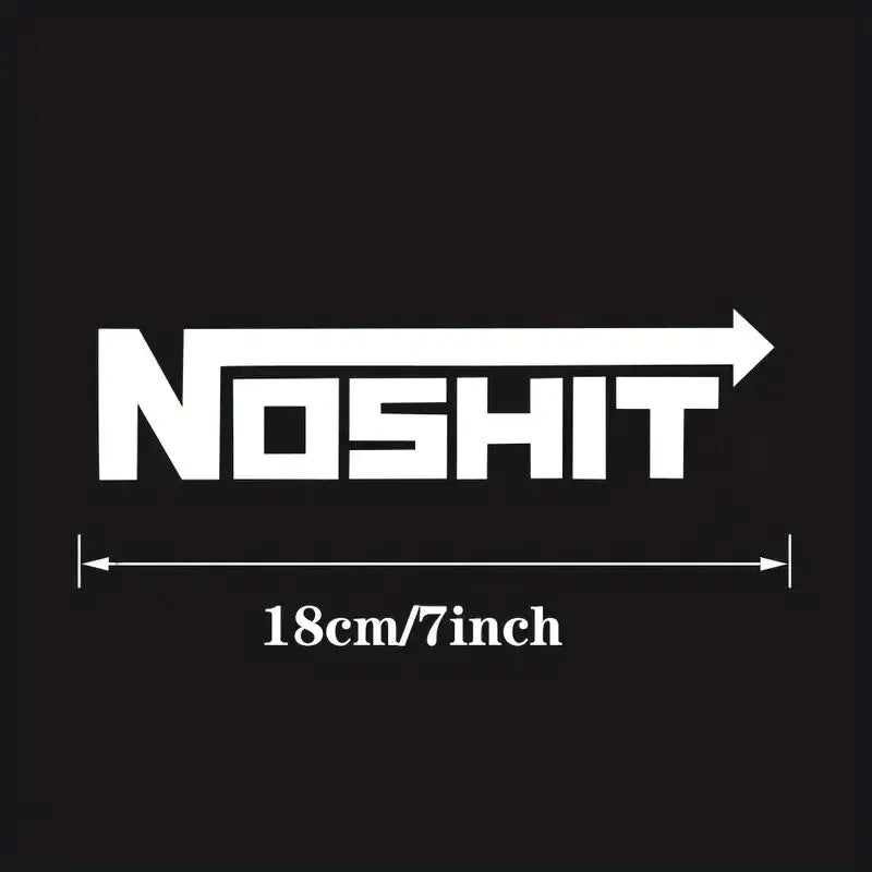 Noshit Nos Decal Funny Truck Vinyl Sticker Jdm Racing