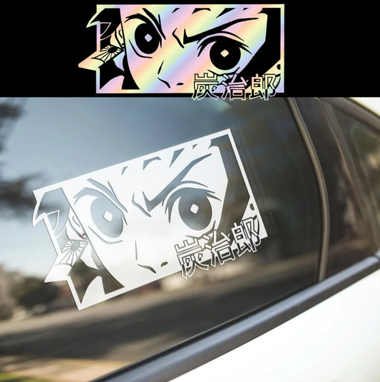 For Rear Window Bumper Sticker Japanese Anime Vinyl Decal Demon