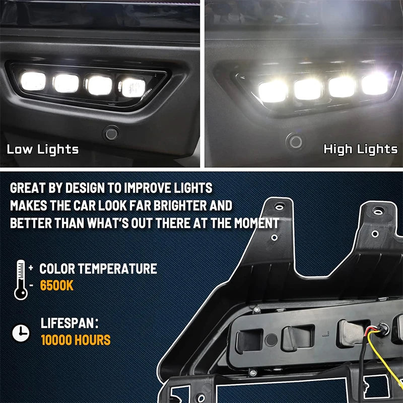 For Ford F150 Svt Raptor R Ijdm Front Bumper Turn Signal Fog