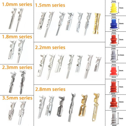 950pcs+1pc Crimping Pliers 1-3.5mm non-insulated Male Female
