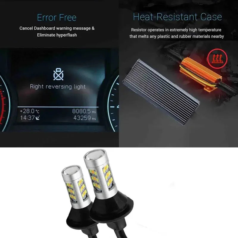 7443 7444NA Switchback Bulb Set 2PCS Front Turn Signals
