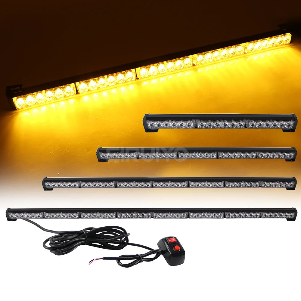 For Auto Emergency Warning Lamp LED 31CM 150CM Strobe Bar