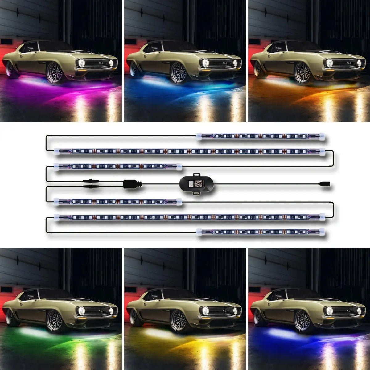Unionlux Underglow RGB Flow Strip 6PCS Rgbic Smart Million