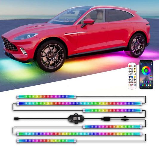 Unionlux Underglow RGB Flow Strip 6PCS Rgbic Smart Million