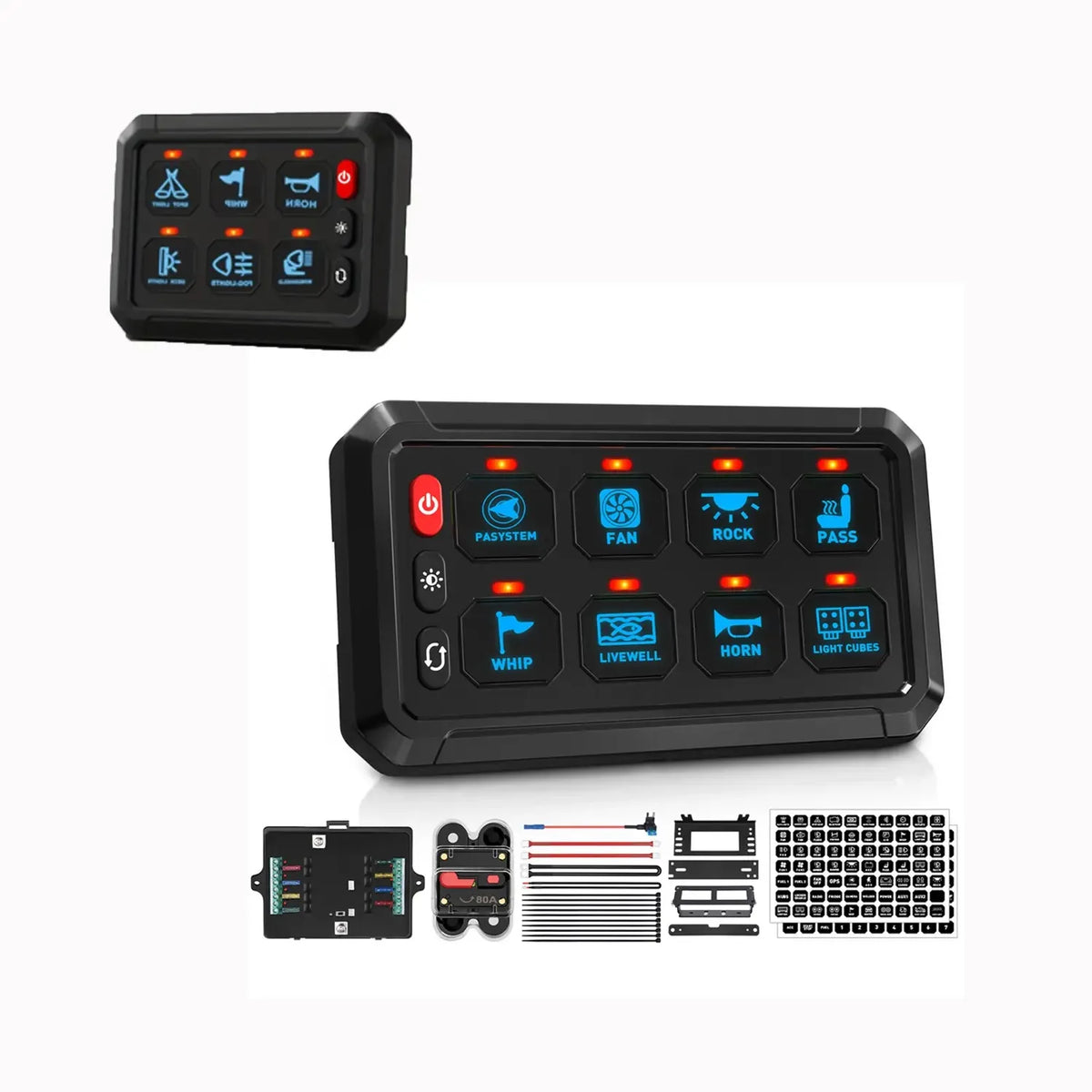Circuit Control Relay System single-color Switch Panels Fuse