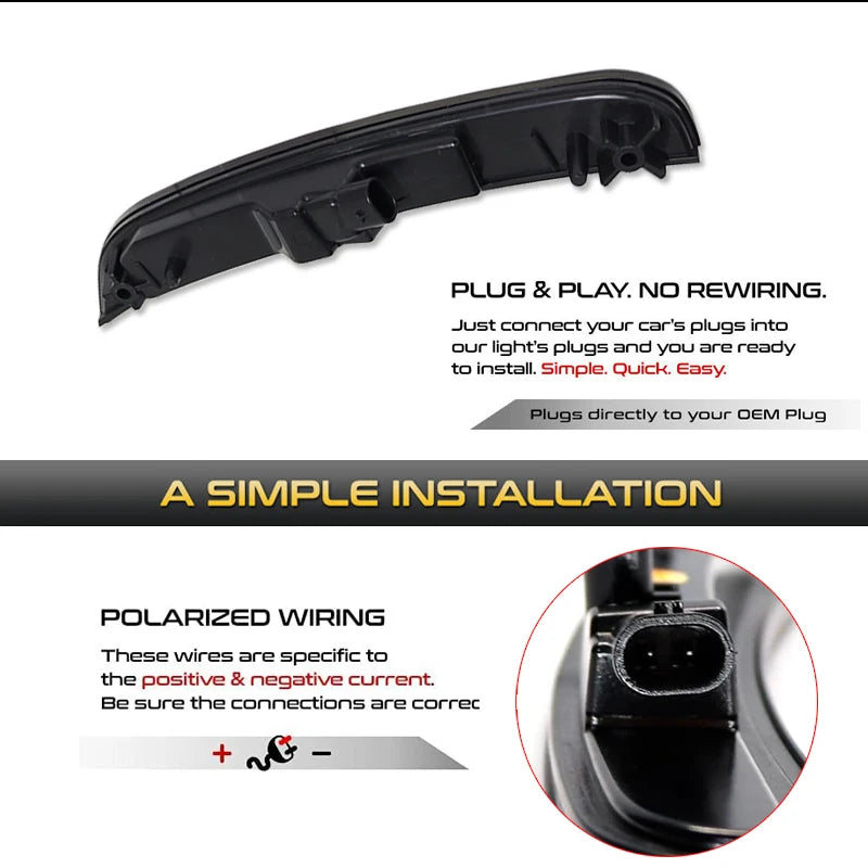 For Chrysler 300 Front Rear Bumper Side Fender Marker Parking