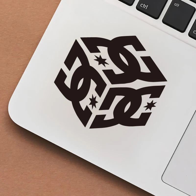 Holographic Geometric Cube Body Window Stickers Unique Decal Make