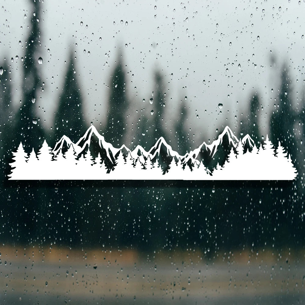 Trees Decal Mountain Decals Bumper Stickers Die Cut Vinyl