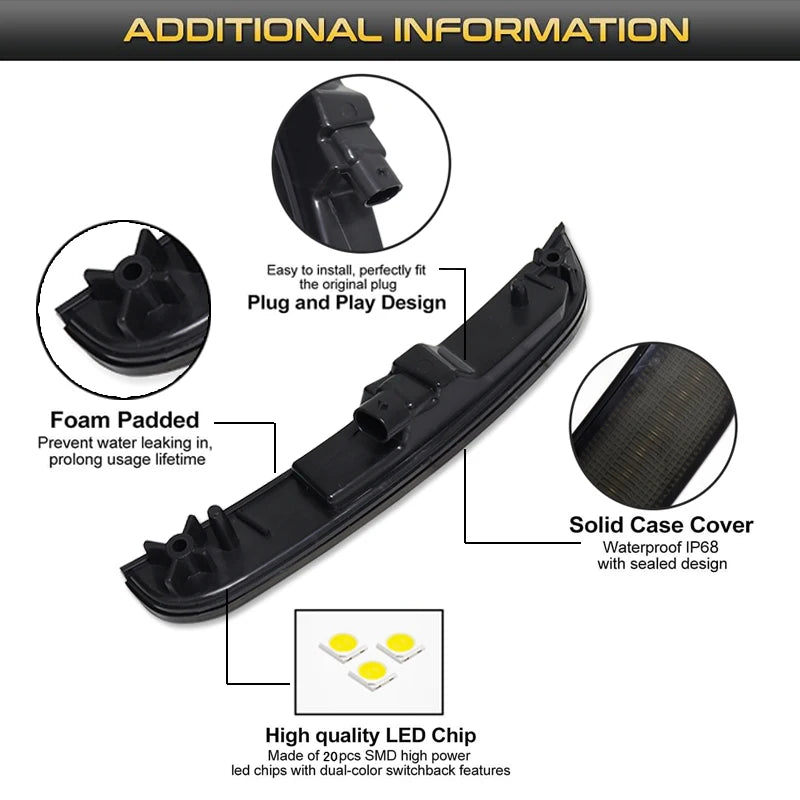 For Chrysler 300 Front Rear Bumper Side Fender Marker Parking
